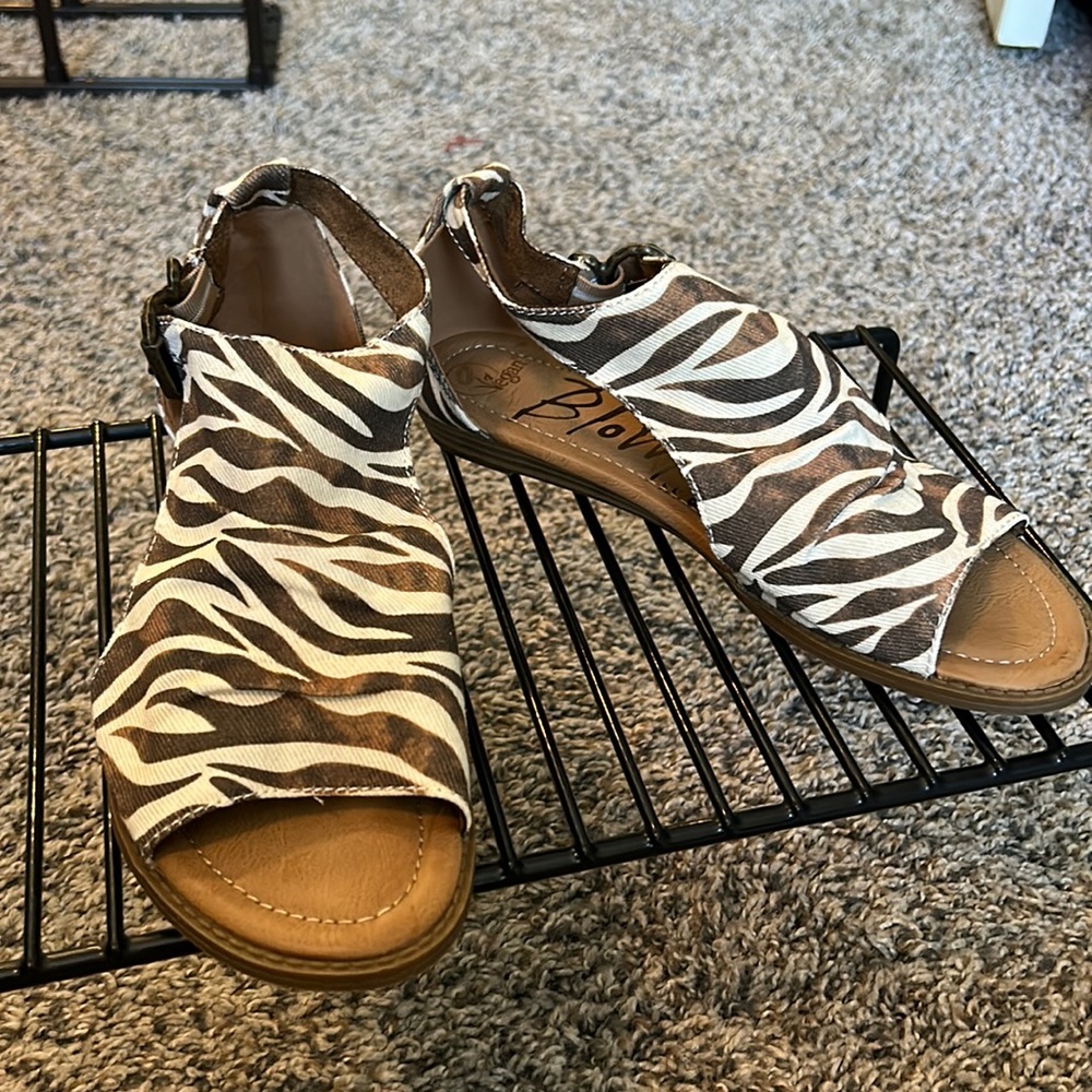 Blowfish zebra sandals